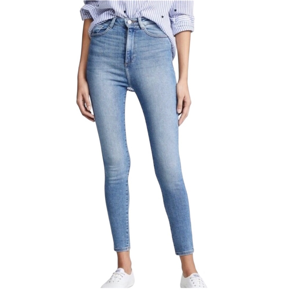 DL1961 "CHRISSY ULTRA HIGH RISE SKINNY" Stretch Jeans In "WEYMOUTH"